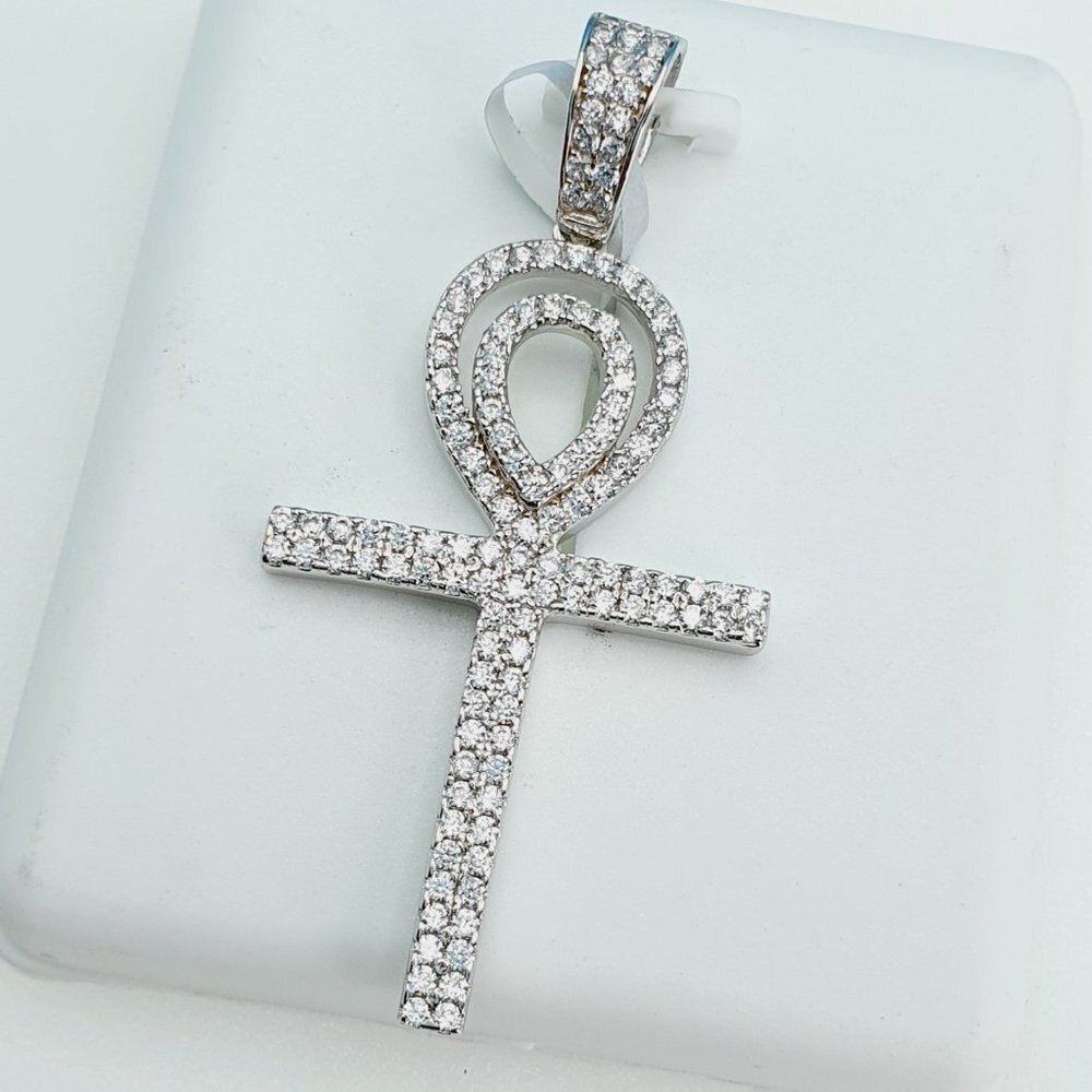 925 Sterling Silver Cubic Zirconia Pendant, U19254737